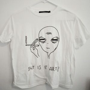 BRAND NEW white art tee